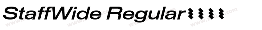 StaffWide Regular字体转换